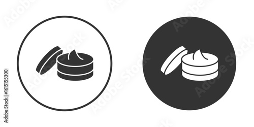 Body cream icon, symbol, Vector pictogram. Simple element illustration.