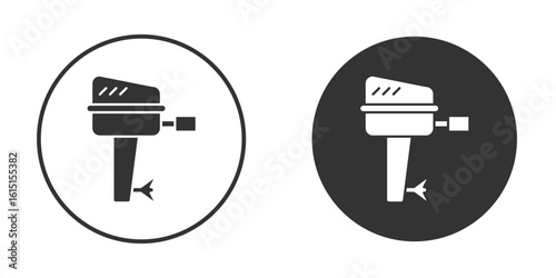 Boat Engine icon, symbol, Vector pictogram. Simple element illustration.
