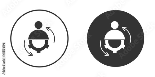 Adaptation icon, symbol, Vector pictogram. Simple element illustration.