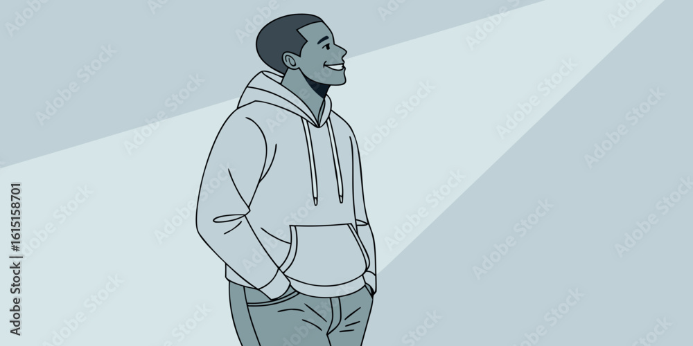 Fototapeta premium vector illustration of a man