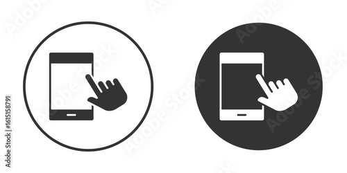 Self service icon, symbol, Vector pictogram. Simple element illustration.