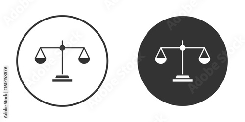 Scale icon, symbol, Vector pictogram. Simple element illustration.