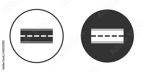 Road icon, symbol, Vector pictogram. Simple element illustration.