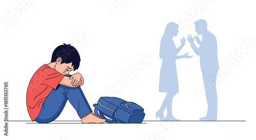 Childhood trauma from parental conflict emotional distress and psychological impact on young minds