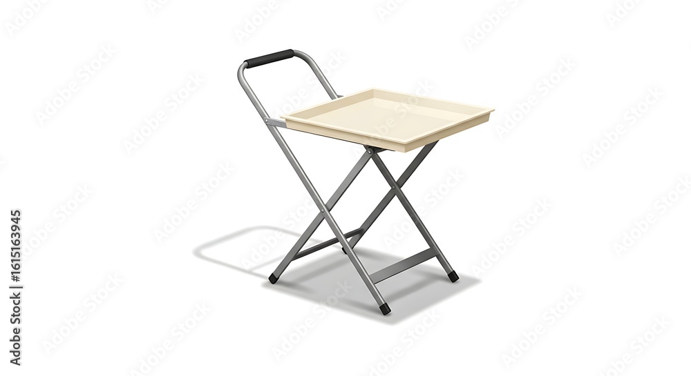 Fototapeta premium Folding table tray portable lightweight adjustable serving tv laptop bed utility stand home