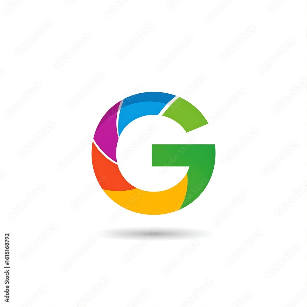 Colorful abstract letter G logo Colorful abstract letter G logo