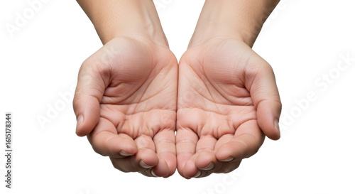Foto Isolated Open Hands in Holding Position