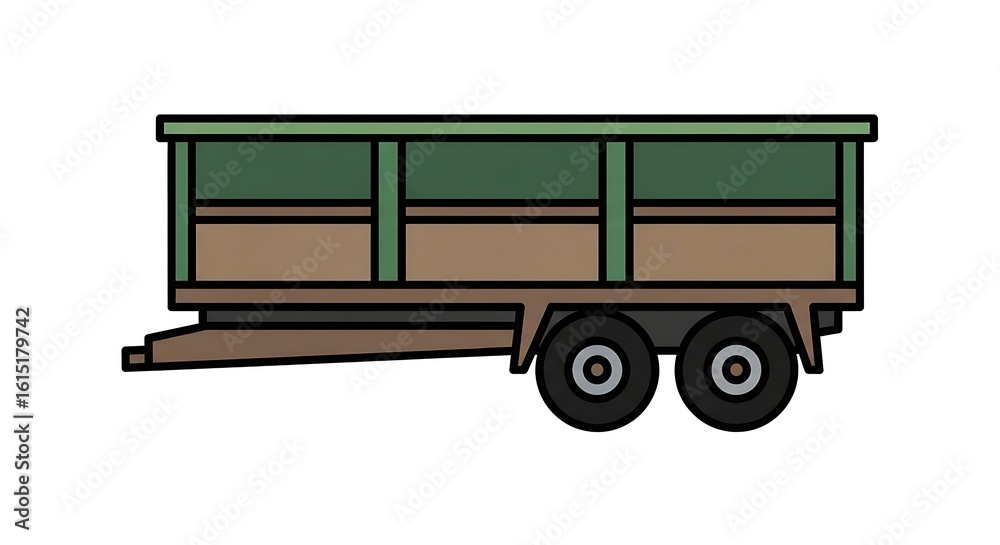 Heavy Duty Trailer: A sturdy and reliable heavy-duty trailer, meticulously designed for transporting cargo, highlighting its robust build and essential role in logistics. Heavy Duty Trailer: A sturdy and reliable heavy-duty trailer, meticulously designed for transporting cargo, highlighting its robust build and essential role in logistics.