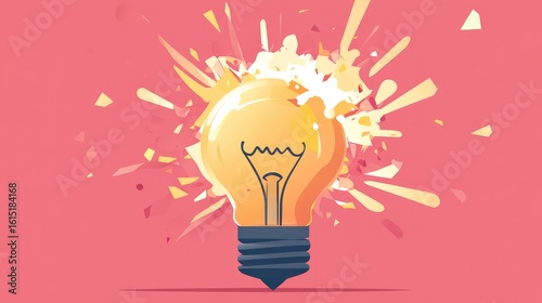 filament exploding lightbulb