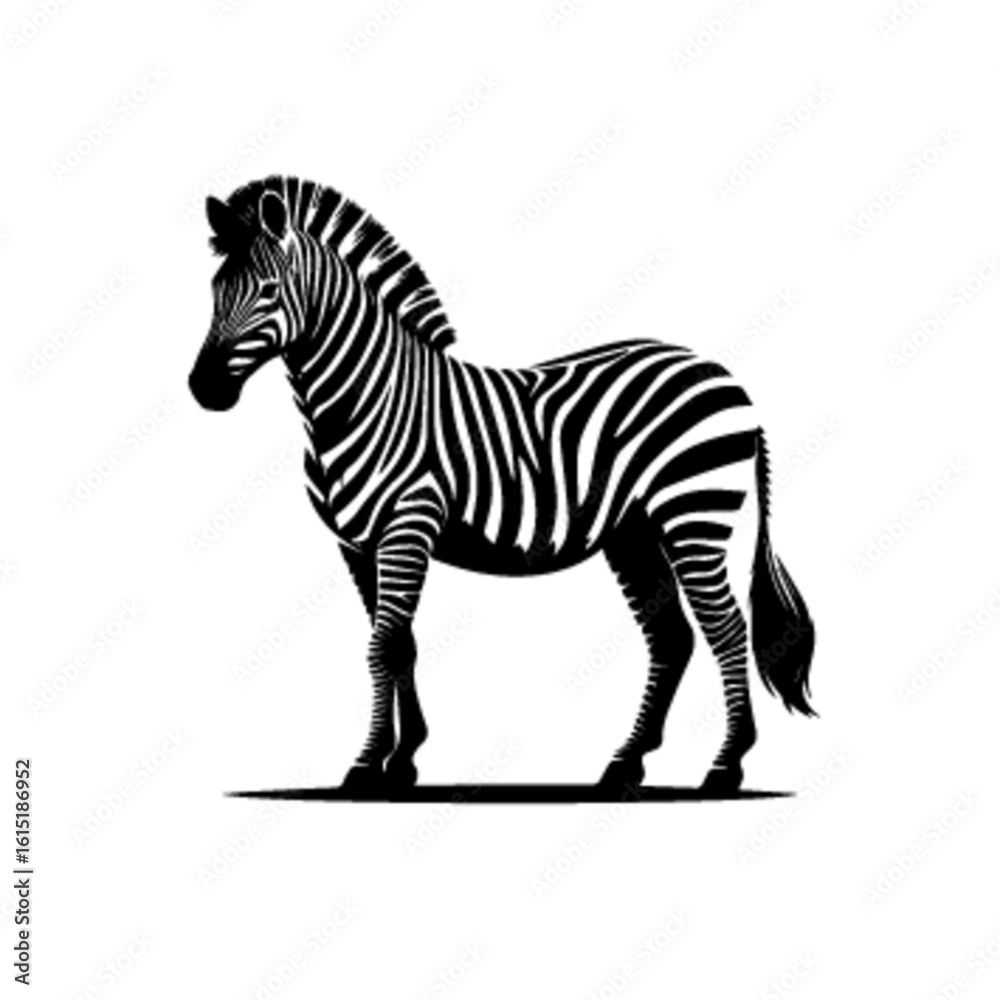 Fototapeta premium Zebra Pattern Vector – Seamless Striped Wildlife Texture Design