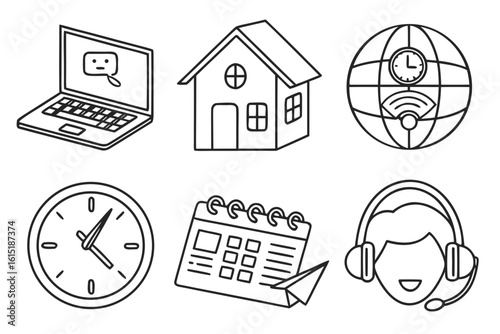 Collection of Business and Technology Icons 1.