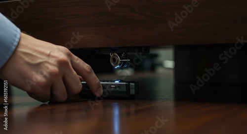 Discreet audio surveillance operation: Hidden microphone setup for sensitive investigations