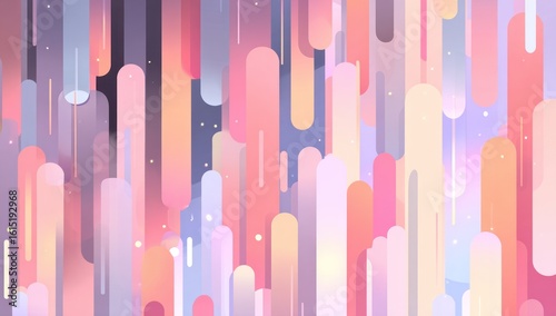 Abstract pastel rain