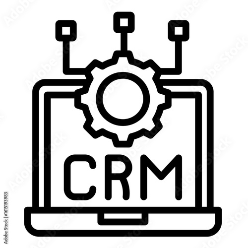 Crm Integration  Icon Element For Design
