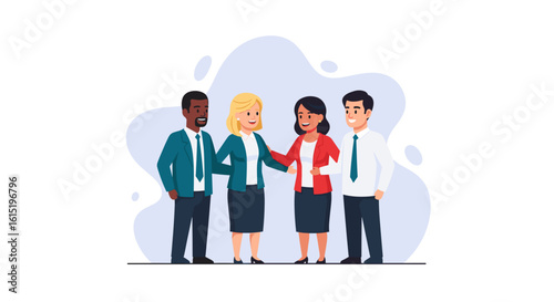 Diverse business team collaboration, perfect for websites, presentations, and brochures.