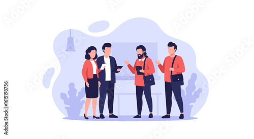 Diverse team brainstorming ideas, perfect for website landing pages or company brochures.