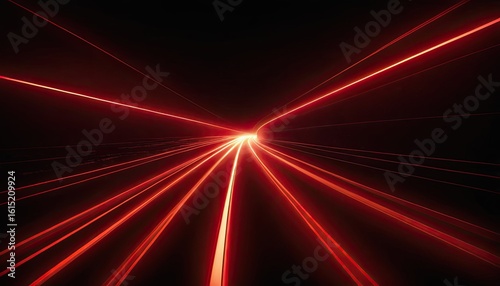 Glowing red speed lines on a dark background. 2
