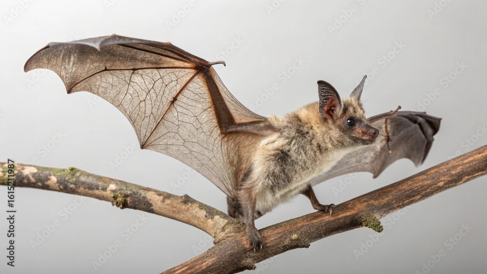 Fototapeta premium Hoary Bat on studio background