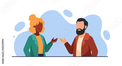 Diverse colleagues in conversation, ideal for websites, presentations, and marketing materials.