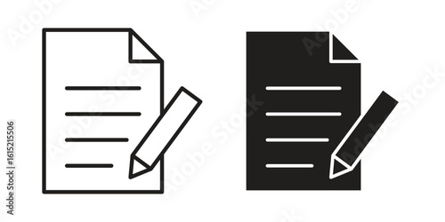 signature file icon vector in simple flat design, outline.