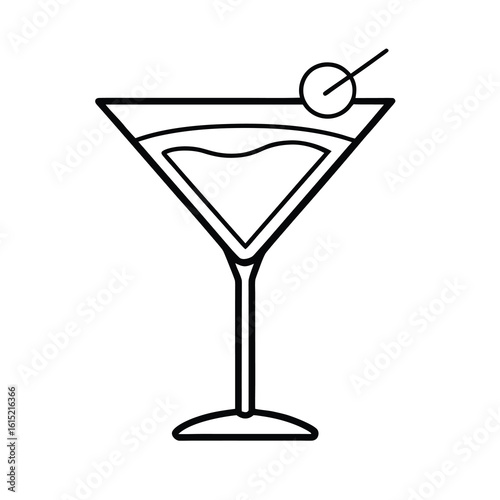 line art classic martini