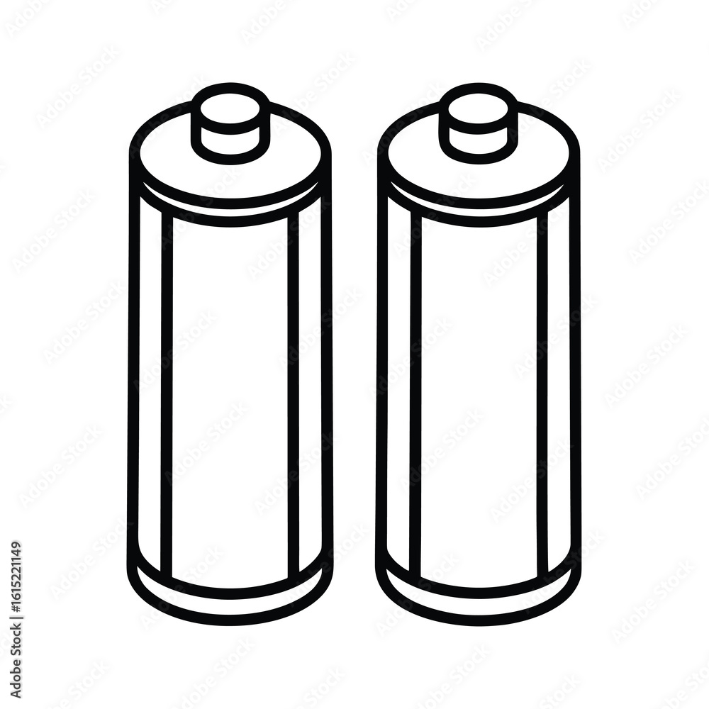 Fototapeta premium power source two battery cells