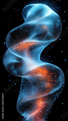 Abstract spiral of light