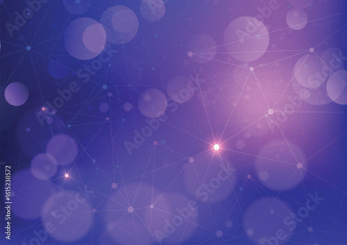 Connecting lines and dots network background