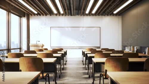 Wallpaper Mural Modern Classroom Interior for Back to School Season Torontodigital.ca