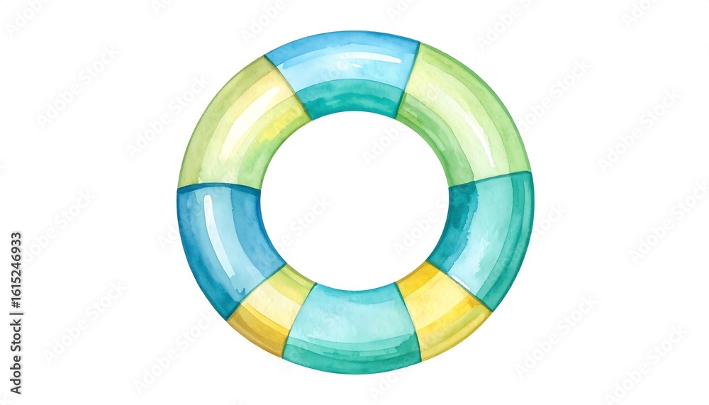 Fototapeta premium Colorful circular inflatable