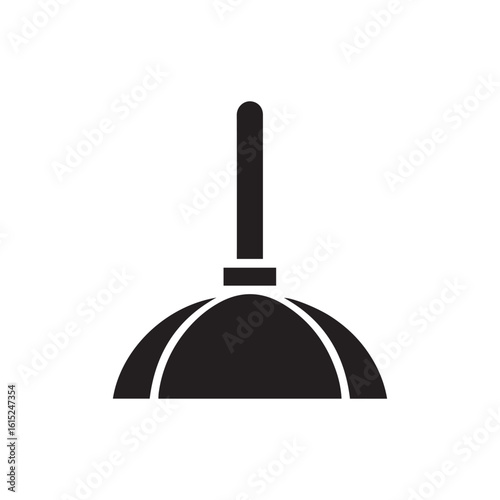 Black Rubber Plunger for Unclogging Drains and Toilets
