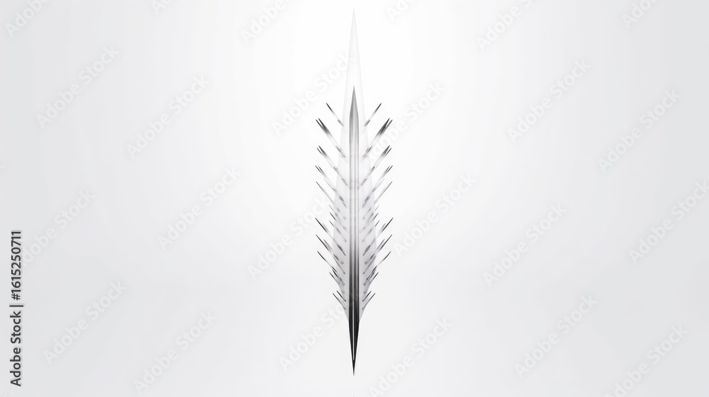 Fototapeta premium A beautiful and the colorful arrow on the white background 