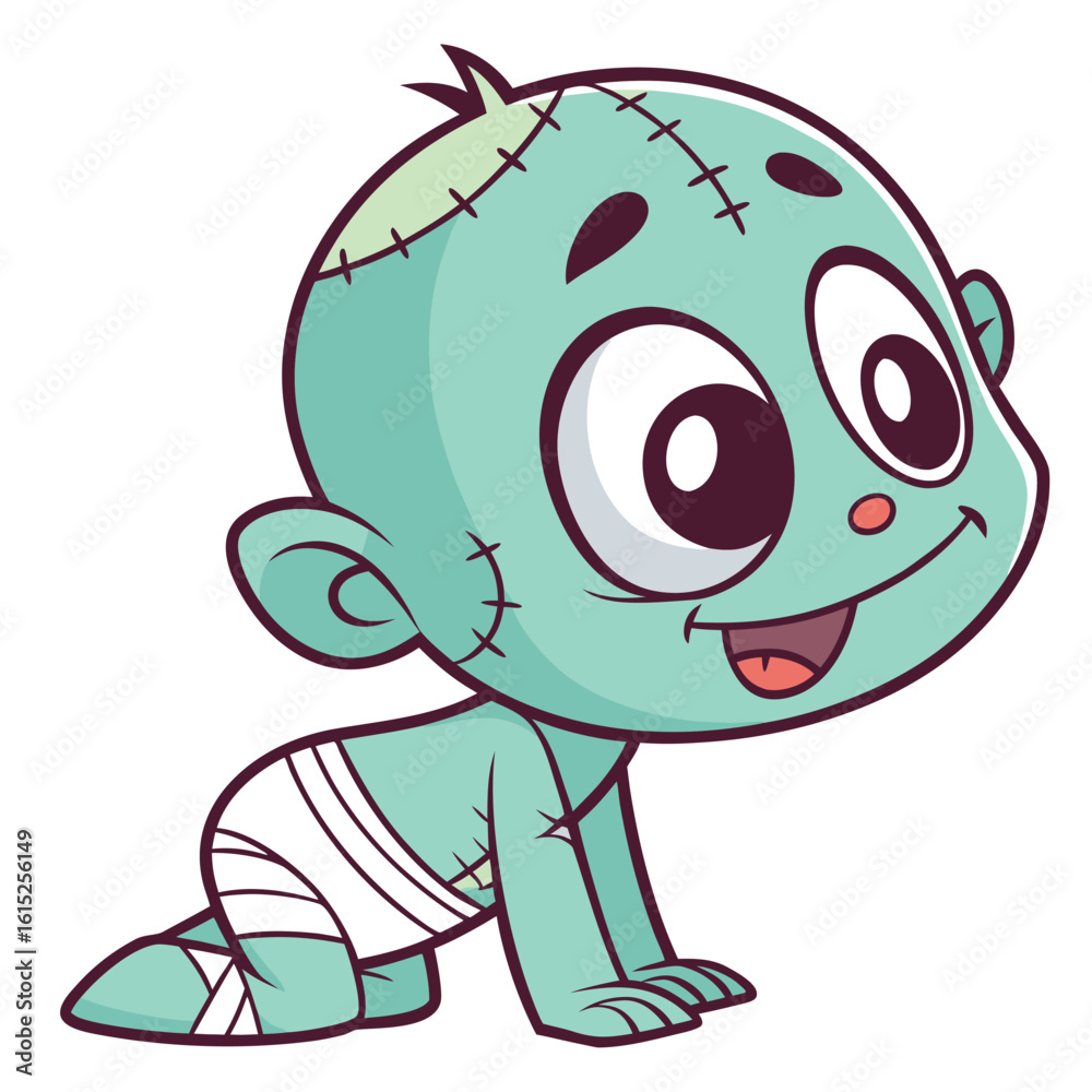 Obraz premium Zombie Baby Floor Decor