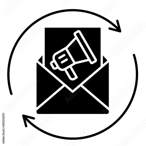 Email Automation  Icon Element For Design
