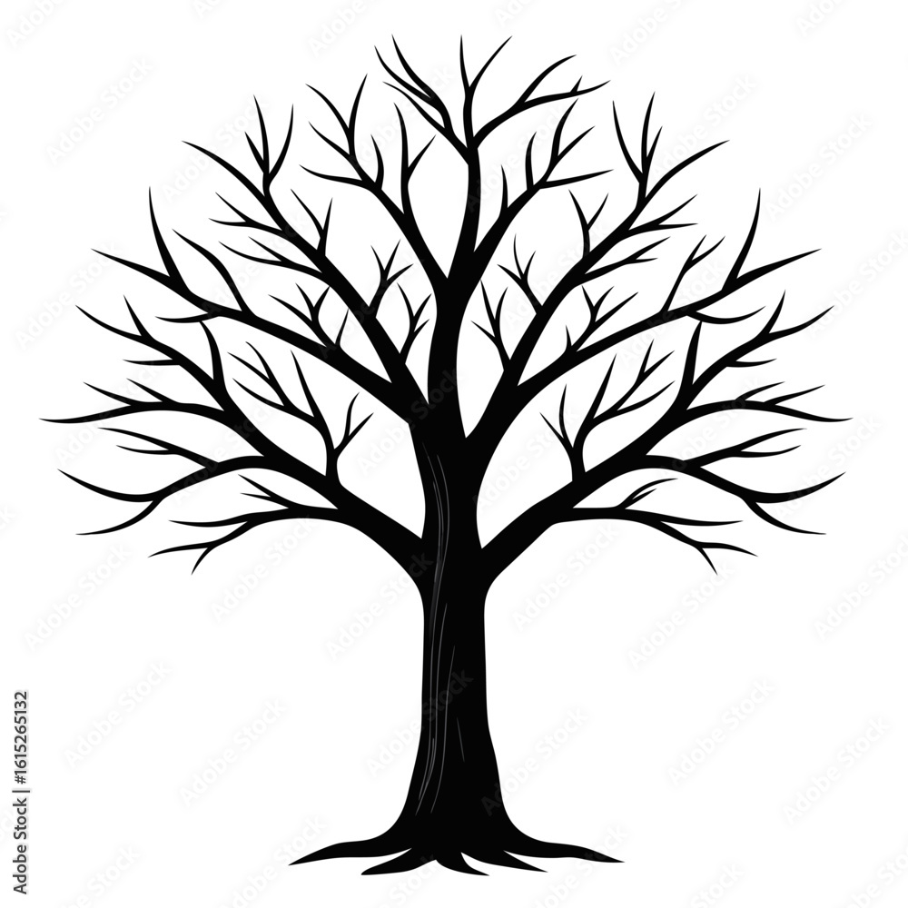 Obraz premium tree silhouette vector