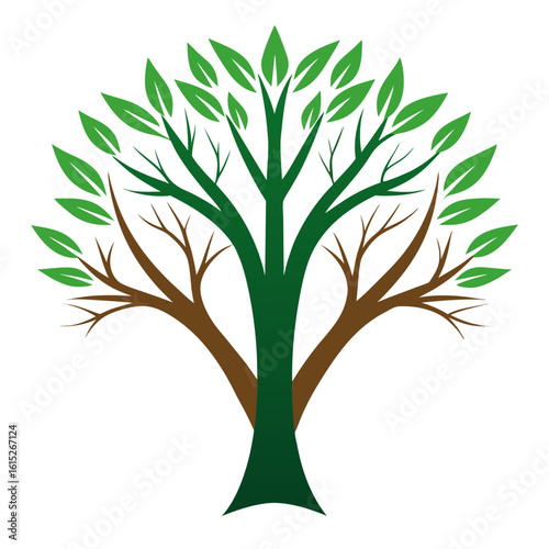 vector tree silhouette
