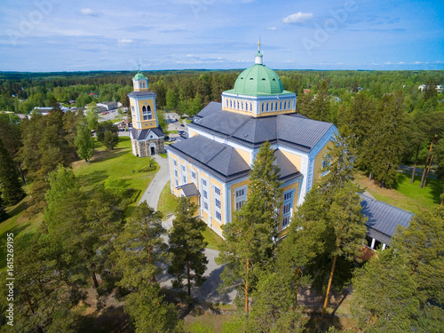 Aerial view of the largest ...