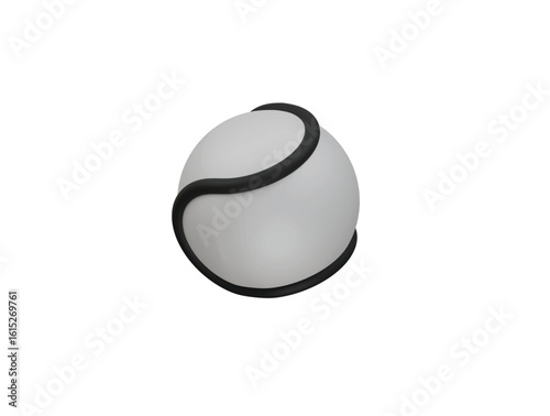 hurling ball icon 3d illustration render