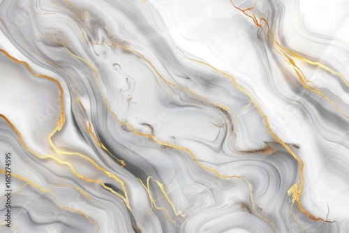 Elegant Marble Texture with Golden Lines