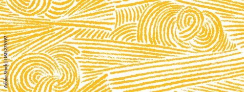 Pasta, spaghetti crayon seamless pattern. Macaroni