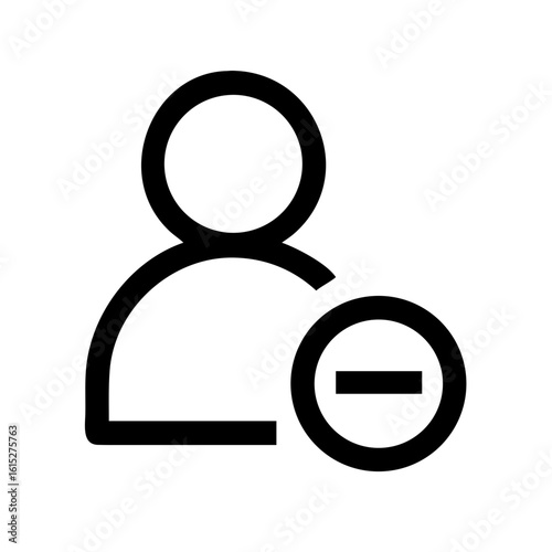 User minus alternative icon vector illustration