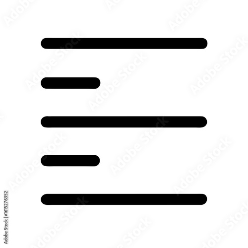 Align left icon vector illustration
