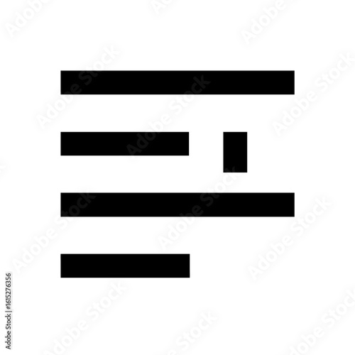 Align right icon vector illustration