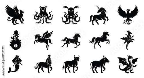 Vector silhouette illustration a black silhouette of a horse in midgallop, isolated on a white background