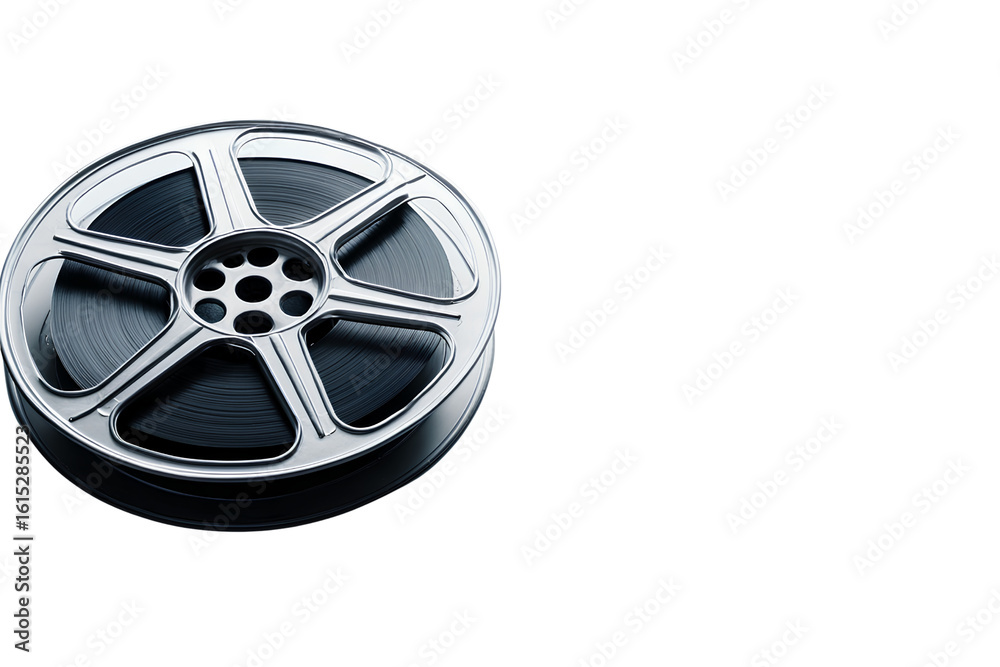 Fototapeta premium Photo of a film reel on a Transparent background PNG