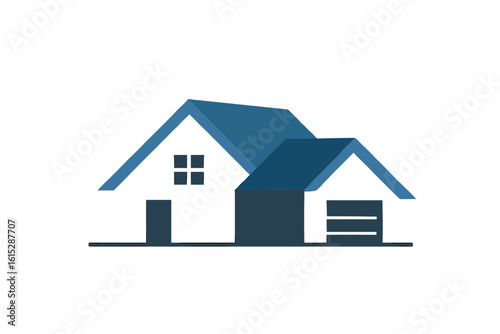 Modern abstract house logo design symbolizing home ownership, real estate, and property investment opportunities.