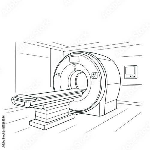 MRI Machine in Hospital Room