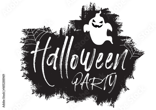 grunge halloween background with text and ghost 0209