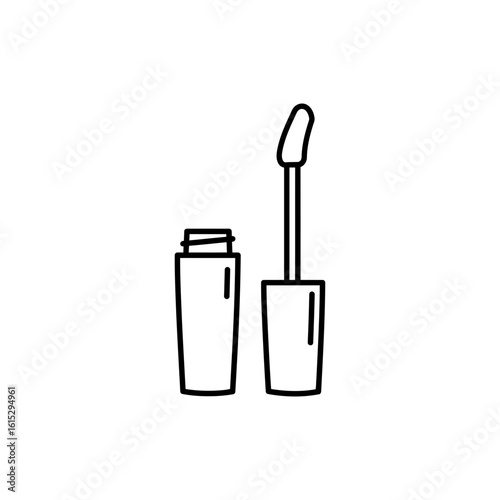 Outline vector icon of a concealer wand applicator