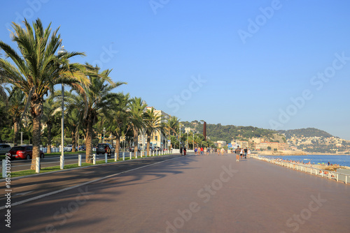 Fototapeta Naklejka Na Ścianę i Meble -  Promenade des Anglais beach in Nice